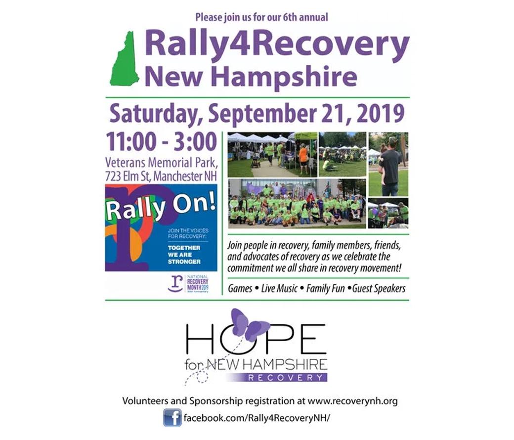Rally 4 Recovery New Hampshire poster