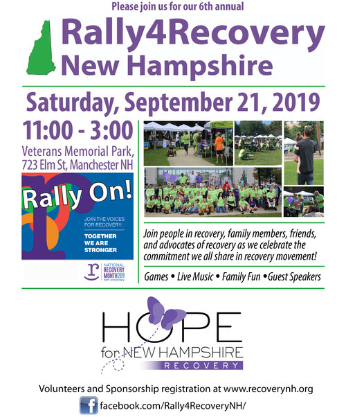 Rally 4 Recovery New Hampshire poster