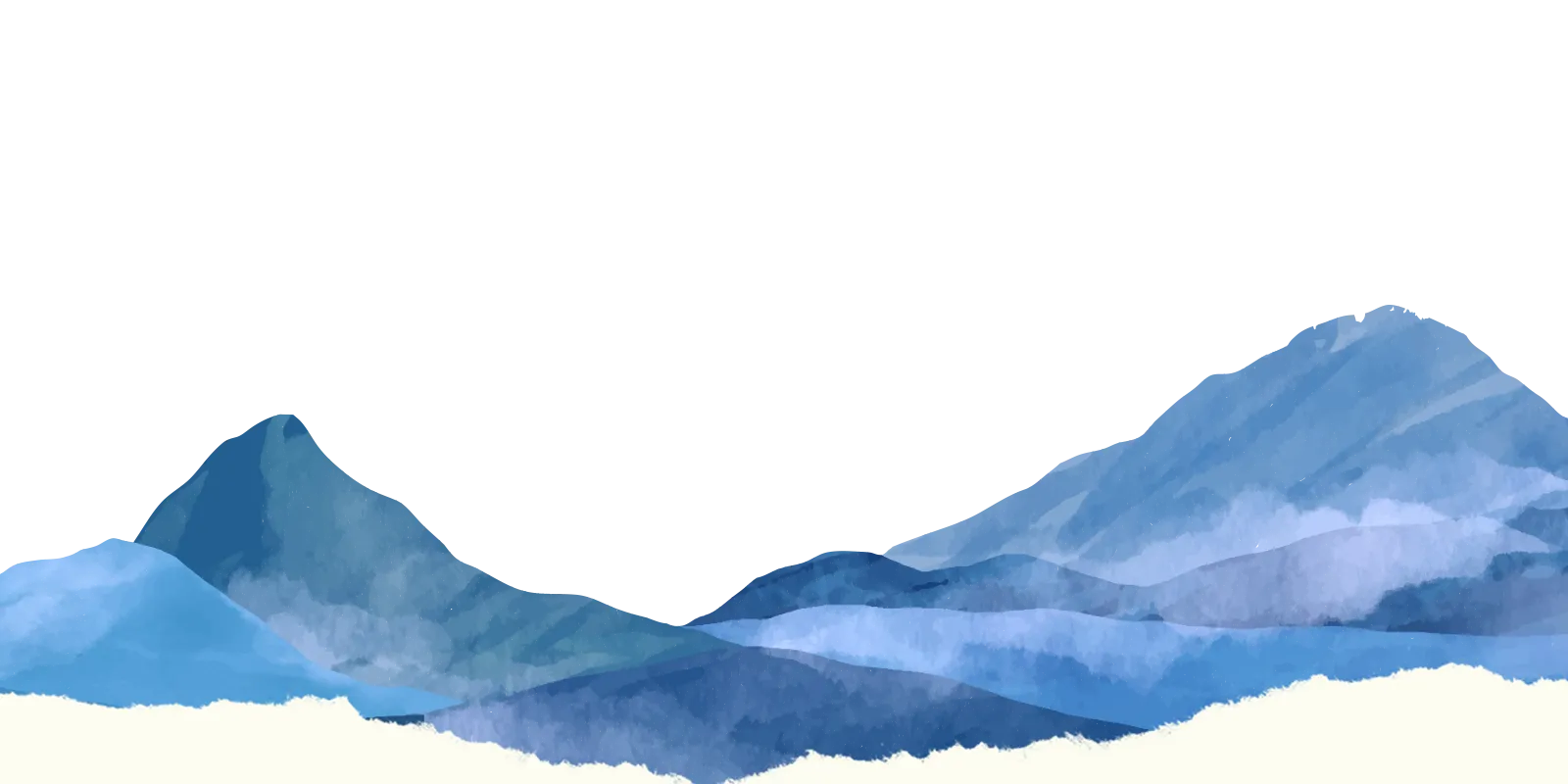 a background image of watercolor blue ridge mountains